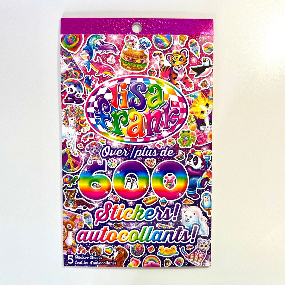 5/$25 Lisa Frank Sticker Book 600 Stickers! NEW